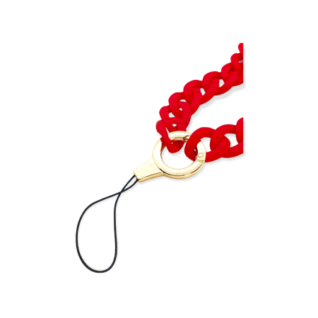jewelry for phone with red bone chain2